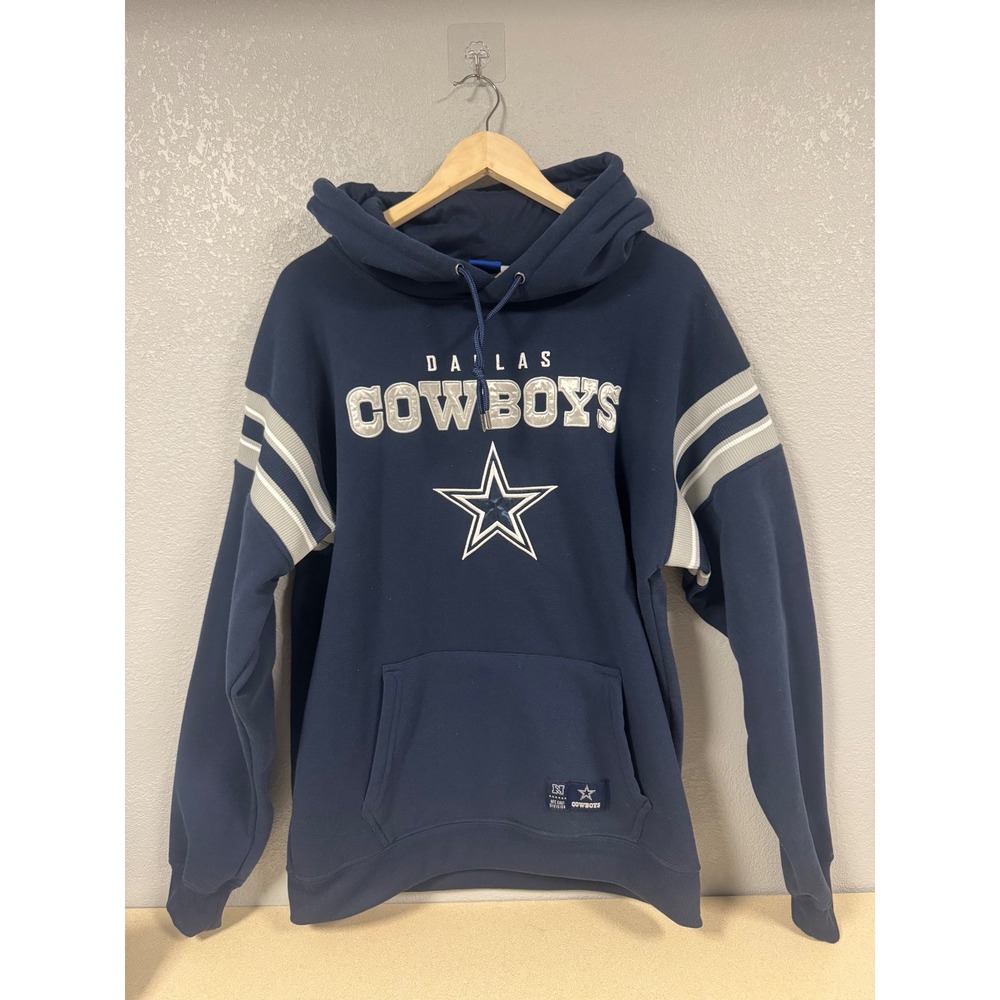 Dallas Cowboys NFL Game Navy Blue Hoodie Sweatshirt Men's Size‎ L